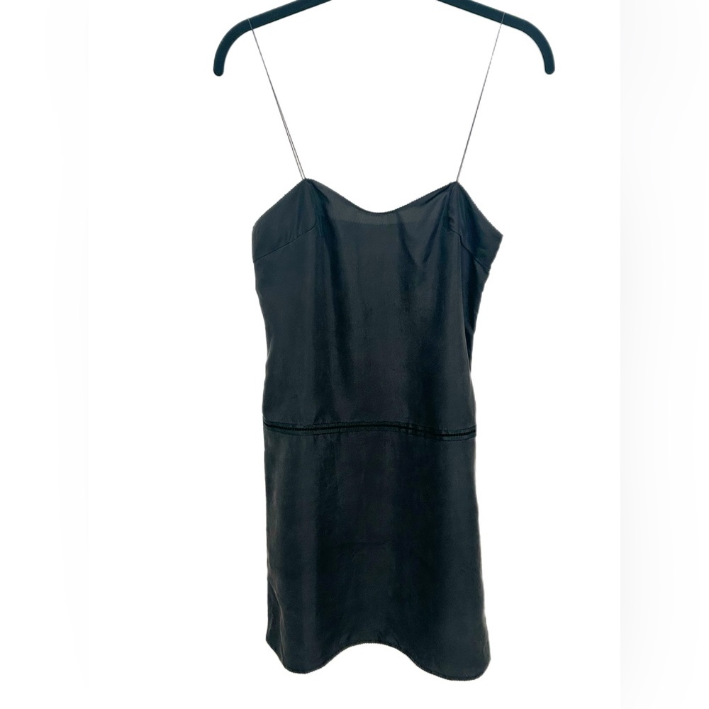 Rochas Black Slip Dress